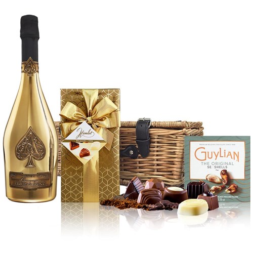 Armand de Brignac Brut Gold 75cl And Chocolates Hamper